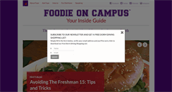 Desktop Screenshot of foodieoncampus.com