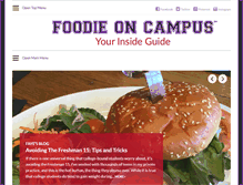 Tablet Screenshot of foodieoncampus.com